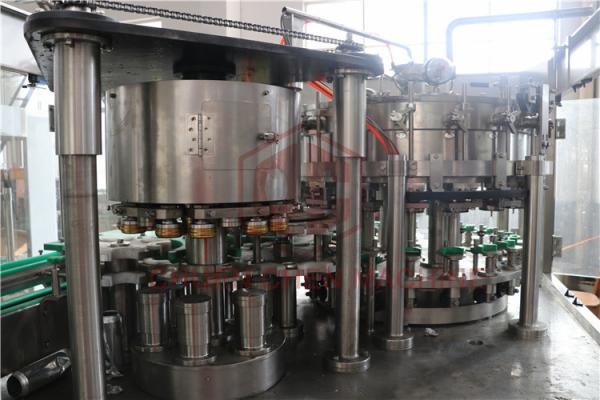 Soft Drink Washing Filling And Capping Machine With Water Sealing Equipment