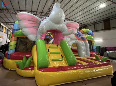 Manufacturer Zoo Inflatable Fun City Inflatable Bouncy House Slide Castle