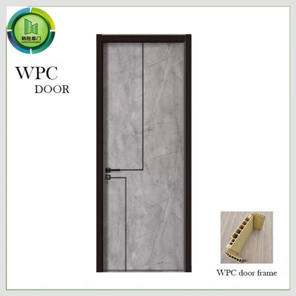 Anti porta impermeável flamejante do PVC, largura da porta 900mm do banheiro da madeira maciça