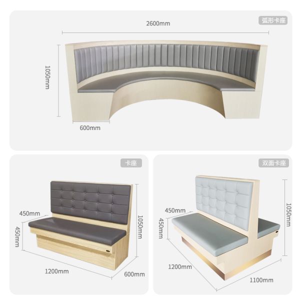 Custom Made Half Circle Booth Seating Circle Restaurant Booths Nordic Loft