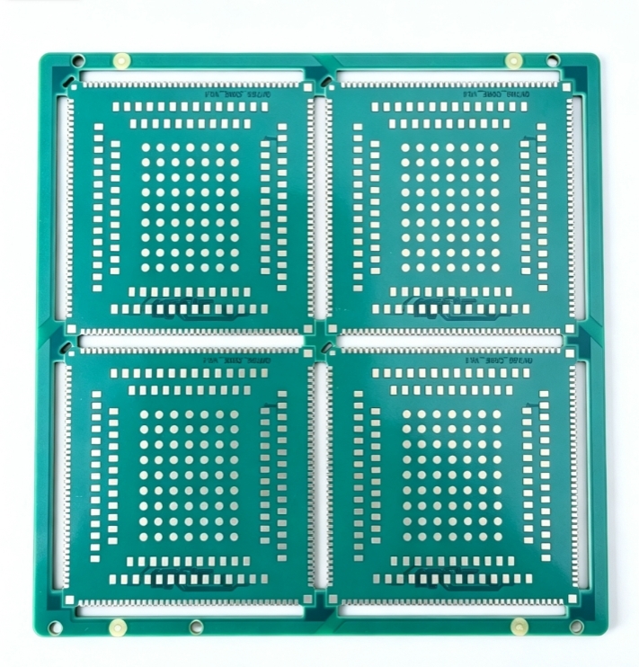 Precision 10 Layer Half Hole PCB With Castellated Edge Connectors High Density Interconnect
