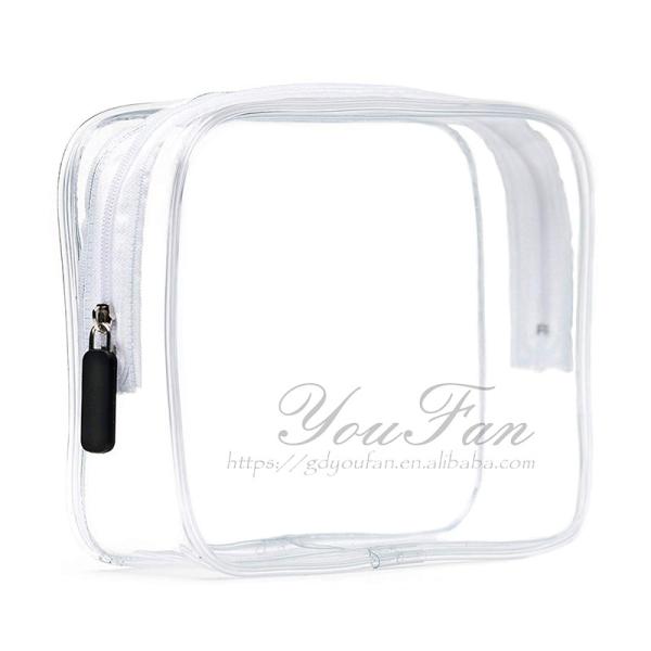 Plain Transparent Travel Wash Bag Premium PVC Made For Men / Women