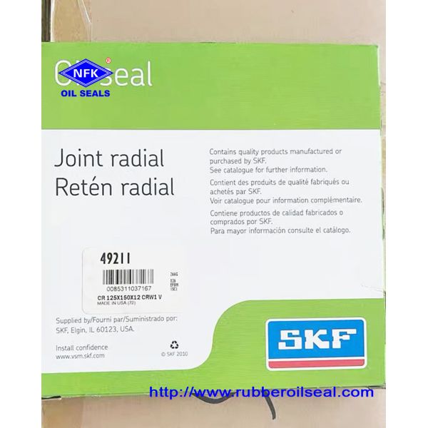 Sceaux d'huile rotative à haute pression SKF NBR FKM pour moteur de pompe hydraulique