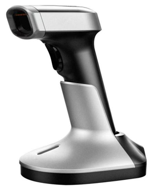 Ручной сканер штрих-кодов 1D Qr-код с зарядной стойкой USB беспроводной Bluetooth Barcode Reader