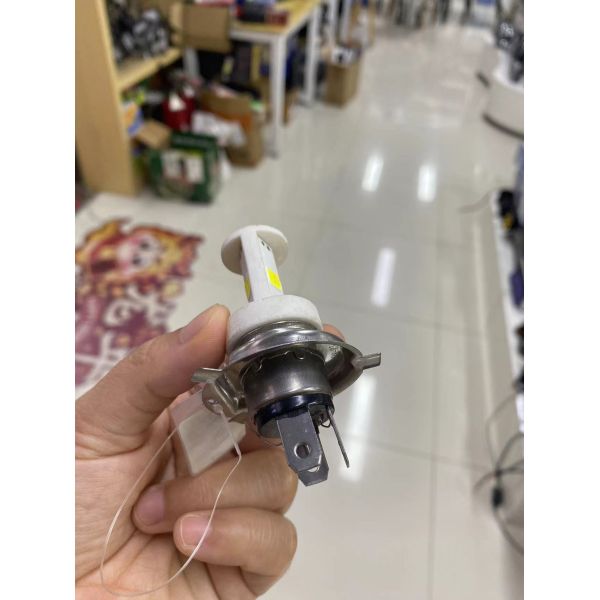 12v H4 H6 BA20D White Color Metal LED Motorbike Interior Bulb For Honda Suzuki