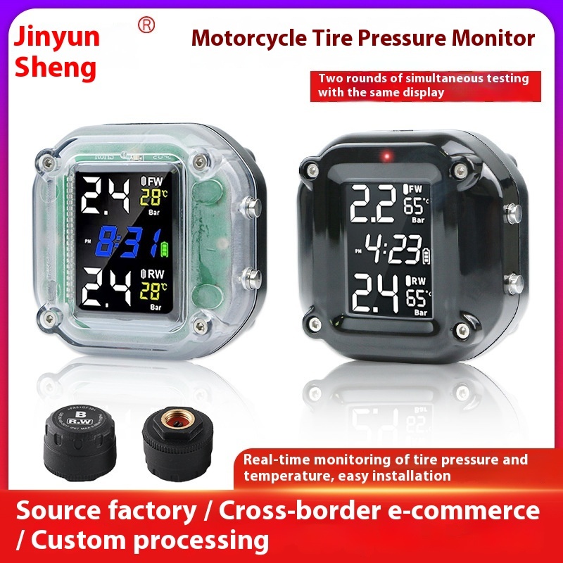 Customizable ABS Plastic Motorcycle Tire Pressure Monitoring Air Pressure Detector Left External Tire Sensor Accessories