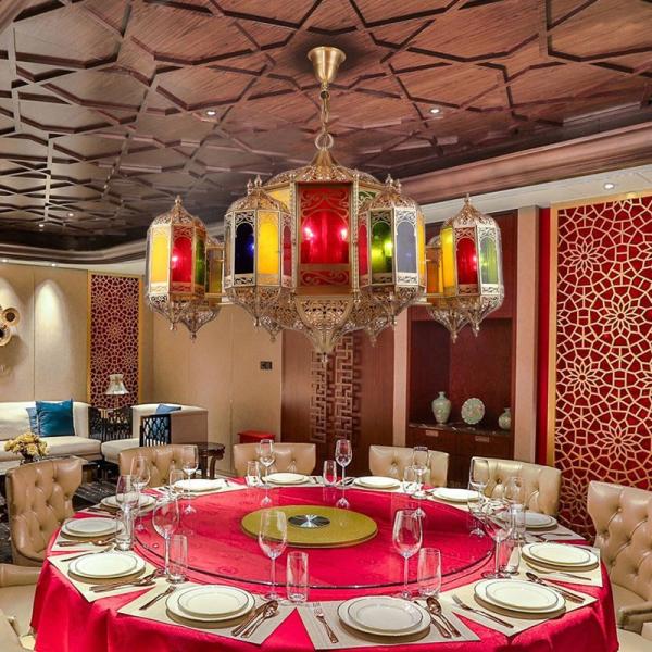 DIY Function LED Vintage Living Room Chandelier Arabian Retro Style