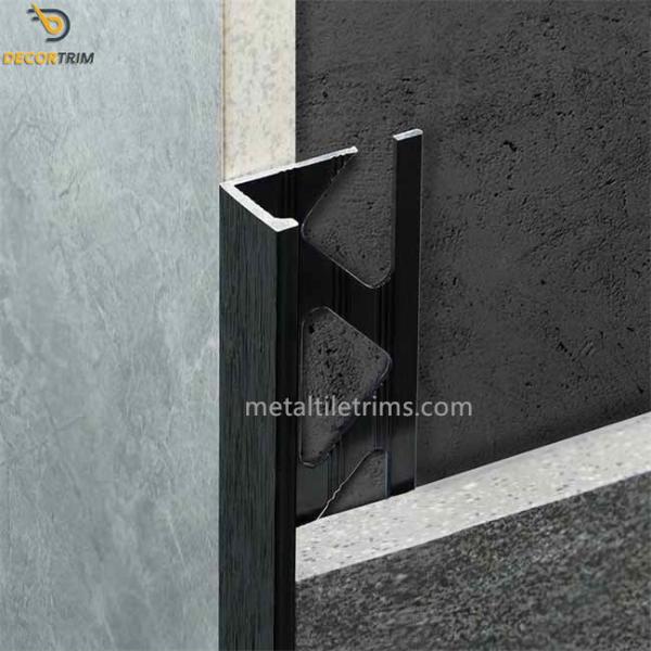 OEM Metal Tile Trims L Shape For Ceramic Marble Edging Decoration