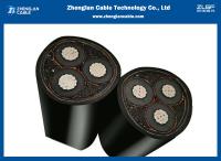 moyen en aluminium tension de 3 noyaux cable le cable électrique blindé de 11kv STA 3x95mm2 IEC60502-2