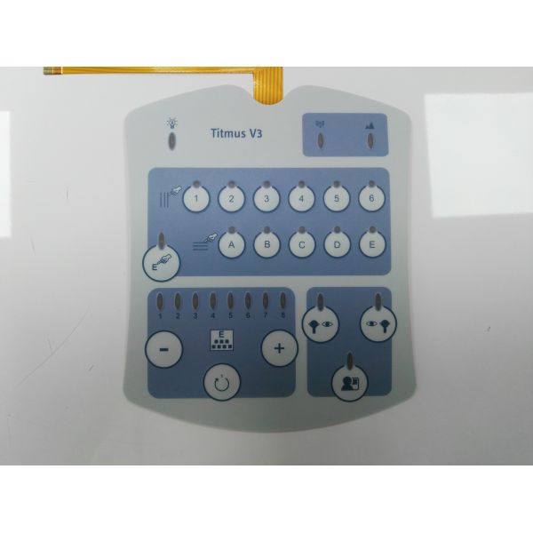 Printed Circuit LED Membrane Switch Membrane Keyboard / Keypad With 3M Adhesive