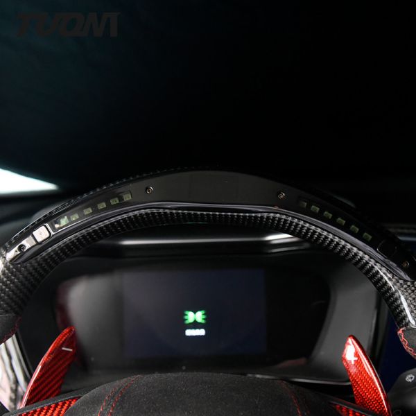 LED Display Alcantara Leather Cadillac Xt5 Steering Wheel Carbon Fiber Auto Parts