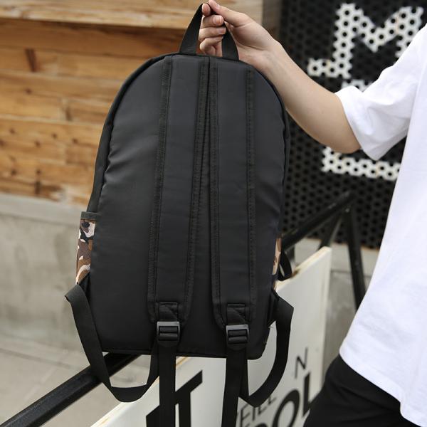 Wholesale Men Casual Backpack School Bag For College Students Canvas Camouflage Youth Backpack