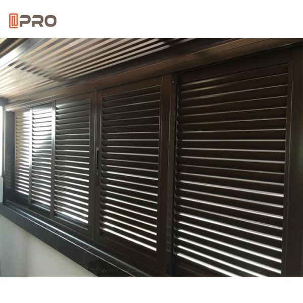 6063 -T5 Safety Aluminum Exterior Shutters Waterproof For Hotel