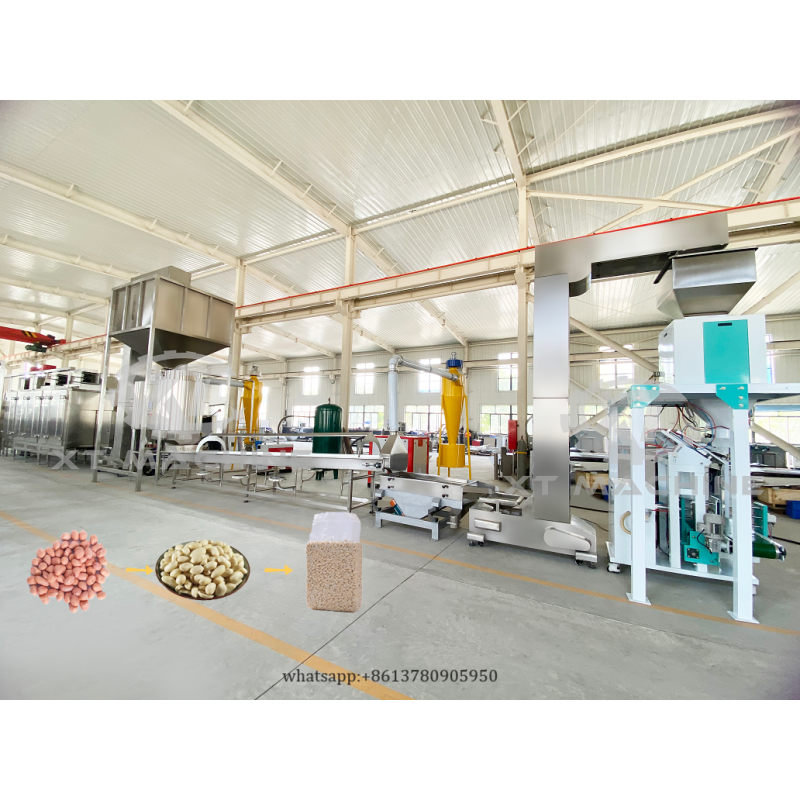 Automatic Peanut Blanching Machine with 500-2000kg/h Capacity 90% Blanching Ratio and Vacuum Packaging