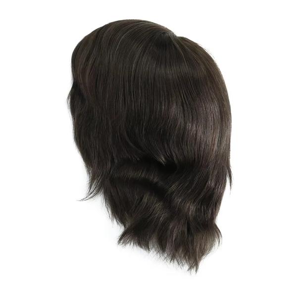 6 Full Head Hair Wig for Men Super Thin Skin Indian Men Hair Toupee Wig