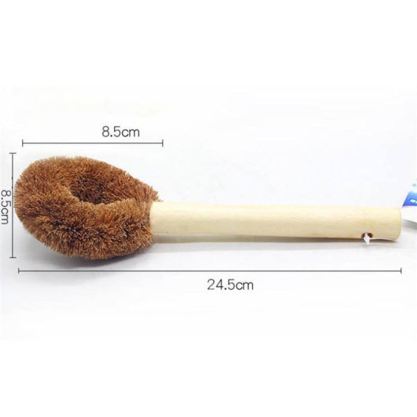 Natural Durable 24*9cm Utensil Cleaner Brush Coconut Fiber Bristle Refill