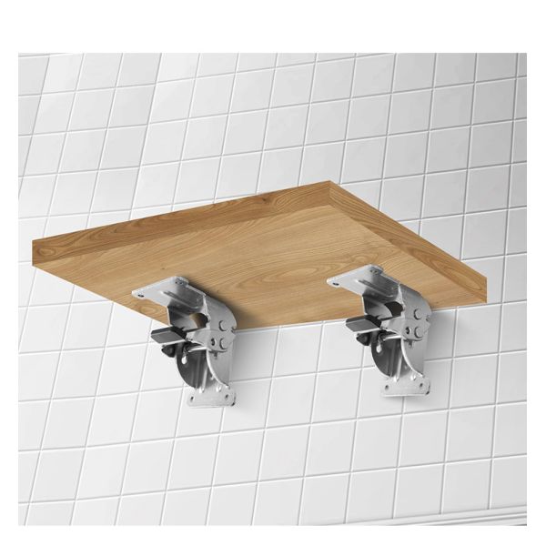 Black 90-Degree Self-Locking Double Brake Hinge for Furniture Coffee Table & Computer Table 180 Folding Lock