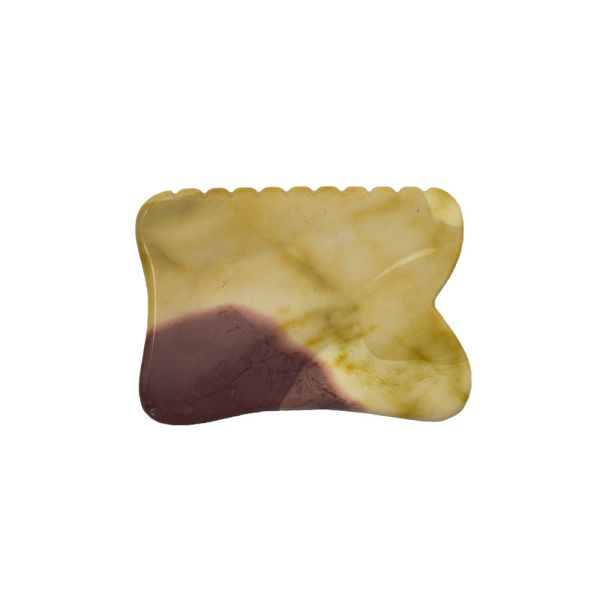 Black 7*5.5*0.5cm Rhodonite or Mookaite Jade Gua sha board guasha Stone Scraping Guasha Massage Tools for face care