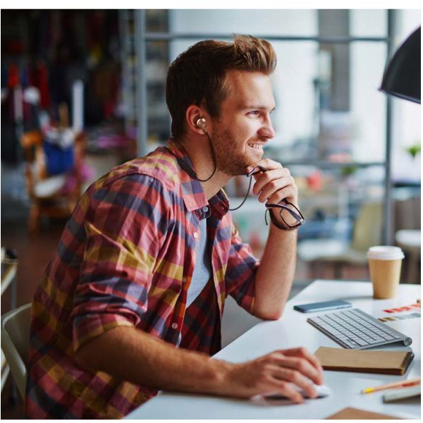 Multi Drop Connection Wireless Stereo Earphones 70mAH RoHS Approved