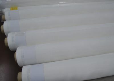 SGS FDA Silk Screen Printing Mesh 53 With PET 100% Material , White / Yellow Color