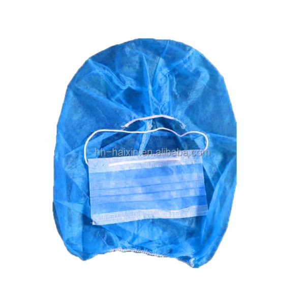 Disposable Balaclava Hood With Face Mask Dustproof Space Cap PP Astro Hood Bouffant Cap Hair Net Head Cover Spray Hats