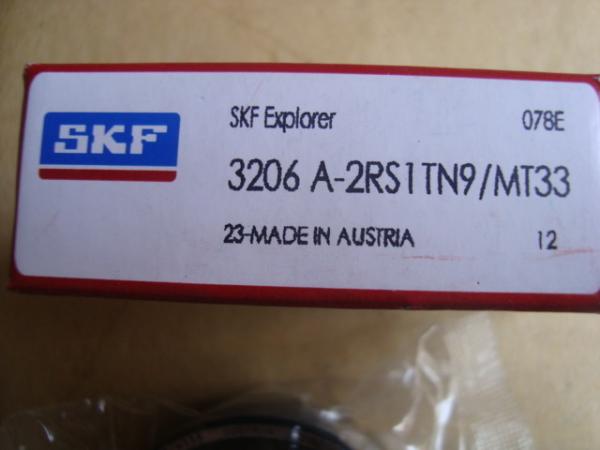 3206-A-2RS1TN9-MT33 Double Row Angular Contact Ball Bearing 30x62x23.8mm