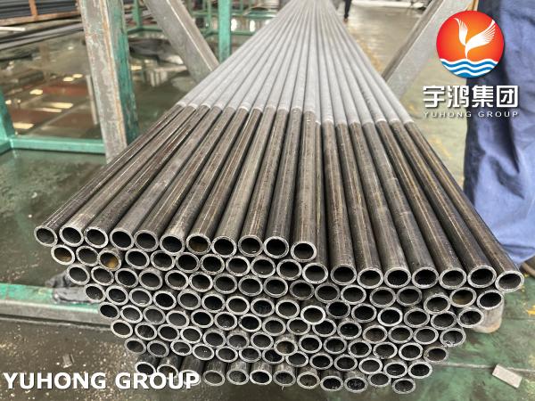 Tubos de barbatana extrudidos, tubos de barbatana baixa de aço carbono ASTM A179 para refrigeradores de ar