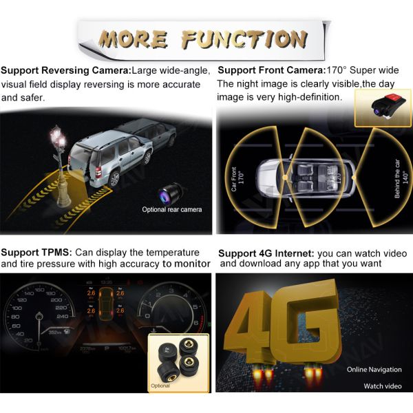 12.1 дюймовый сенсорный стерео для 2014--2019 NissanTundra GPS навигация Мультимедийный проигрыватель Беспроводной Carplay BT 4G