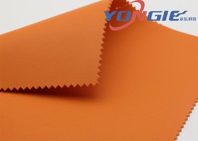 Long Lasting Orange  100% Vegan Car Leather Fabric  Tearproof 0.5mm For Pillow Covers