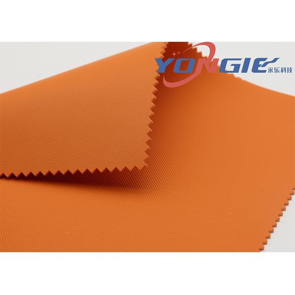 Продолжительный оранжевый автомобиль 100% Vegan кроет кожей ткань Tearproof 0