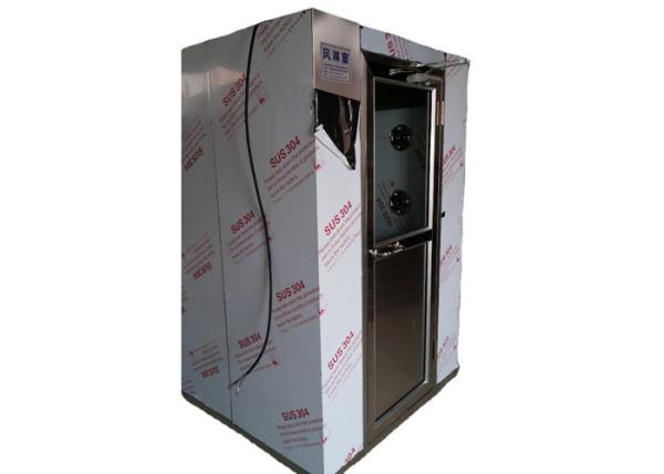 Porte simple automatique de tunnel de douche d'air de pièce propre d'acier inoxydable