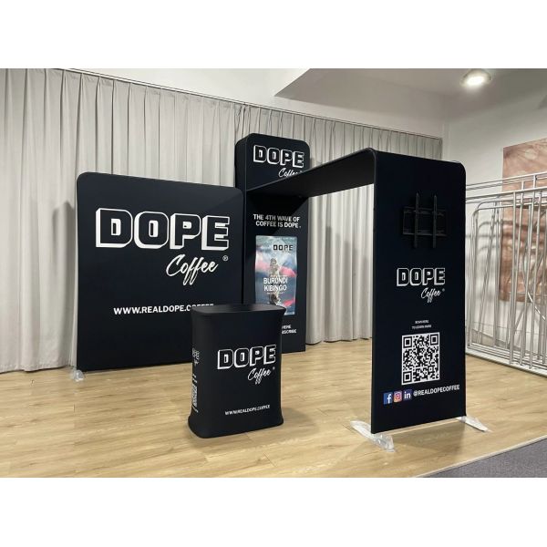 Lightweight Aluminum Trade Show Booth Tension Fabric Portable Exhibition Booth