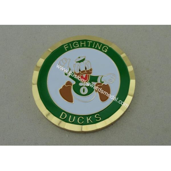 Brass stamped Personalized Coins, Gold Plating With Special Edge