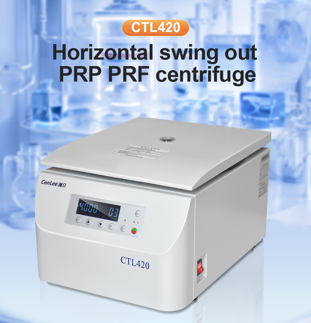 CTL420 Lab Centrifuge 4000rpm with Multiple Tube Racks Angle & Swing-out Rotor Support Benchtop Medical Centrifuge Machine