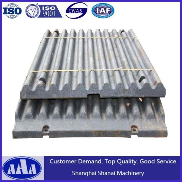 Wear Resistant Casting High Manganese Steel jaw Plate For Jaw Crushers