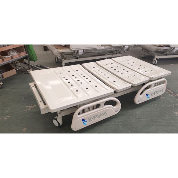 Double Handles Manual Nursing Bed Ergonomic Split Guardrail