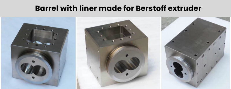 Anti Corrosion Twin Screw Barrel For Extrusion In Engineering Plastics