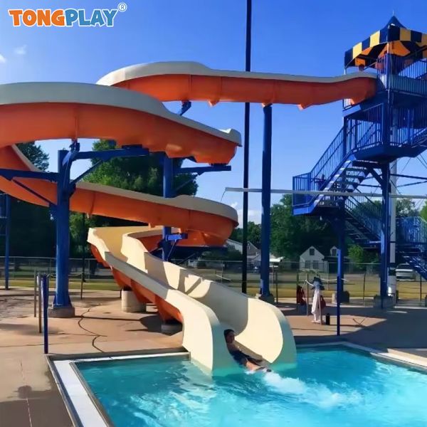 Outdoor Aqua Park Sliding Water Play Equip Design Pool Water Toy Kid Water Park Slide Adult for Sale