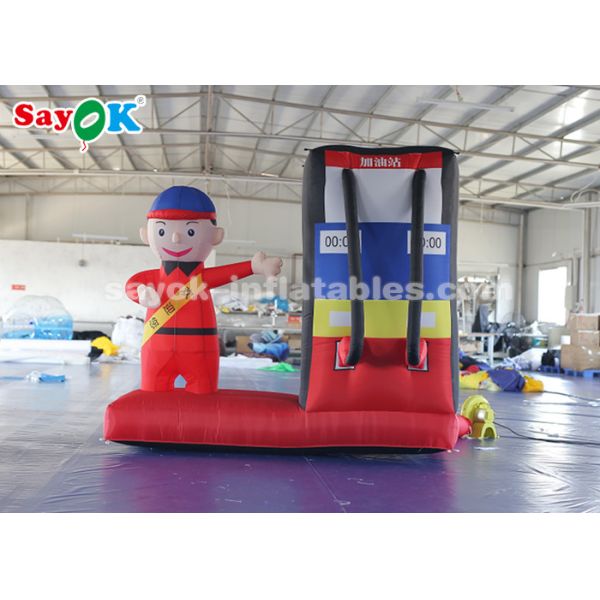 Personajes de dibujos animados inflables durables de la gasolinera para el anuncio publicitario