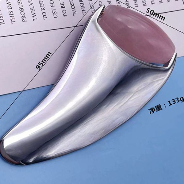Facial Lift Anti-Aging Cooling Metal Roller for Skin Tightening and Puffiness Reduction