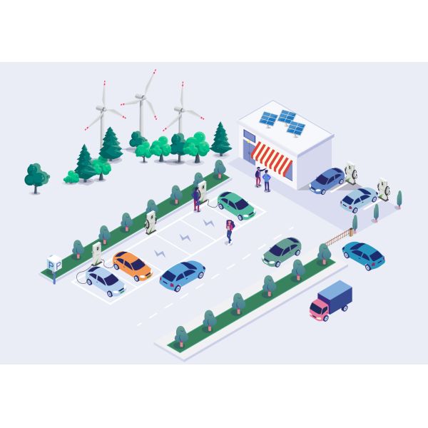 Chargeur de véhicule électrique au sol 22 kW Fastest Home 3 Phase 32Amp Mode 2 Chargeur pour voiture