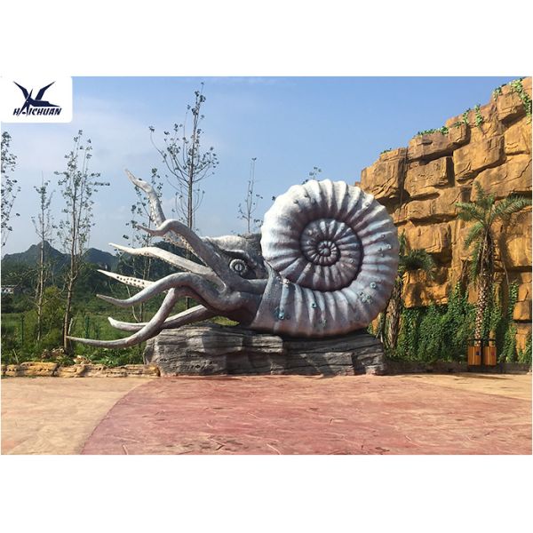 Outdoor Artificial Life Size Fiberglass Statues Octopus Models Amusement Park Equipment