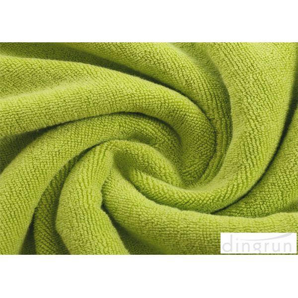 Luxury Bath Towels Green Color , Beach Hotel Bath Towels Durable
