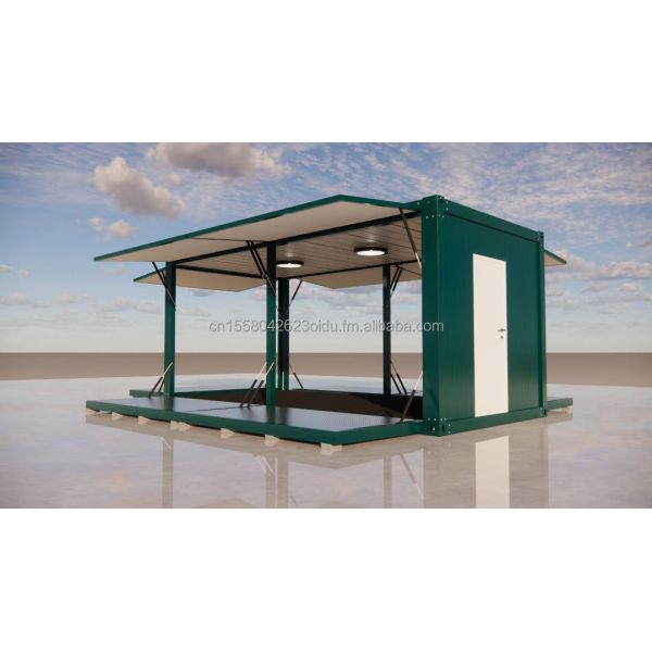 Modern 20 FT 40 FT Prefab Home Container Wooden Prefabricated Outdoor Restaurant Coffee Bar for Customized Color