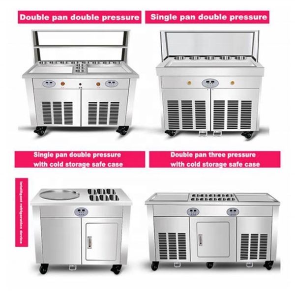 100kg/h Production Capacity 2022 Newest Used Ice Cream Freezers with 480mm Pan Size