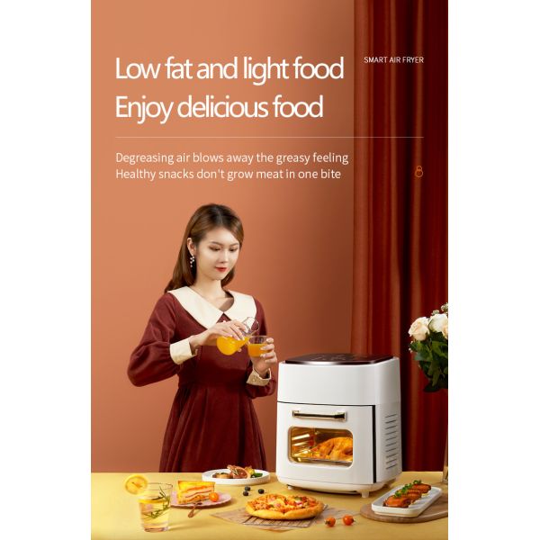 Kitchen Electric Deep Fryer 12L 15L Air Fryer Oven with Digital Control Thermostat
