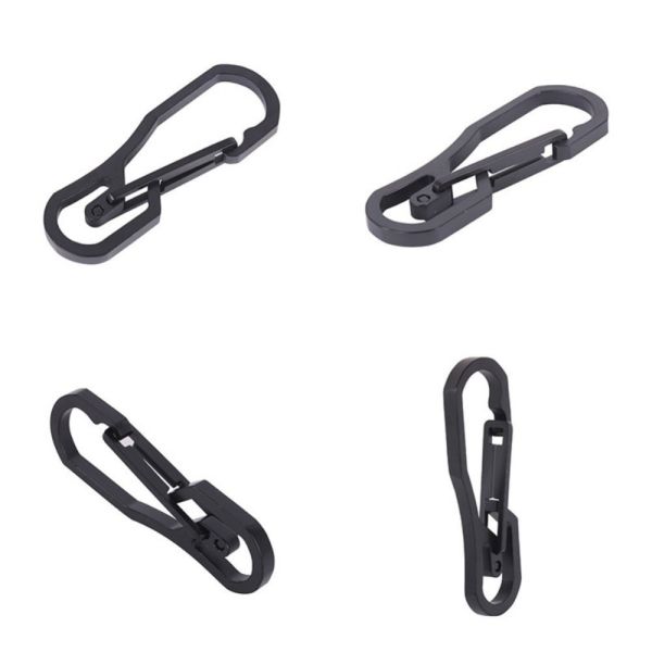 EDC Outdoor Titanium Camping Parts Colorful Hook Carabiner With Good Strength
