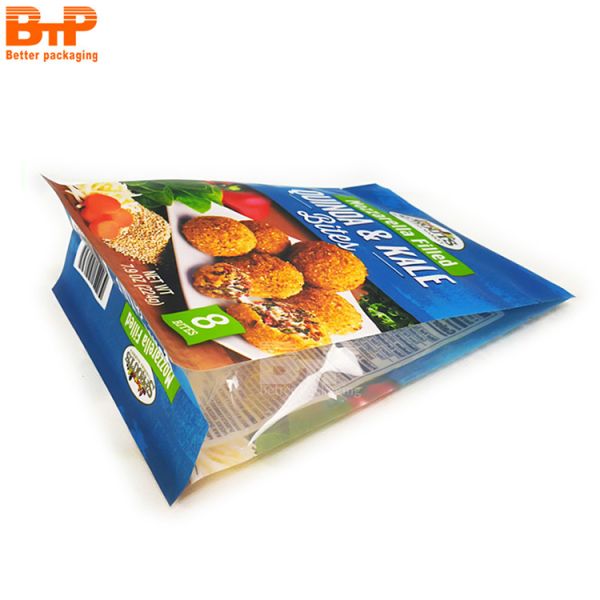Custom Printing 224g/500g/1kg Rice Food Kraft Paper Packaging Bags Zipper Flat Bottom Pouch with Window