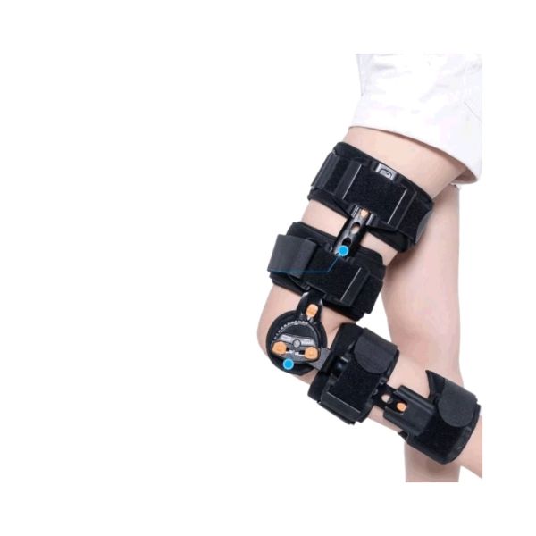 Adjustable Knee Support for Fracture Fixation and Ligament Strain Minimum Angle 60°