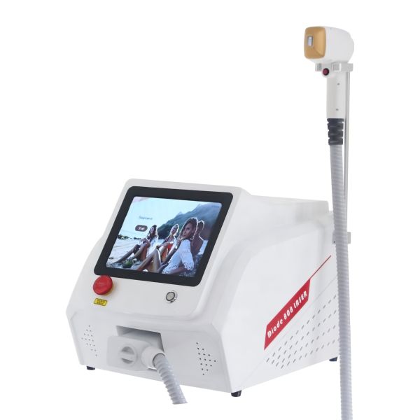 Professional 1000W diode laser machine with 4 spot sizes and facial tip, ideal for premium clinics and distributors. OEM supported.